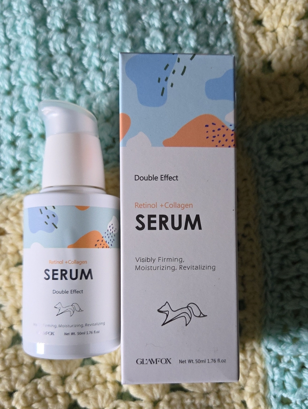 Glamfox Retinol + Collagen Double Effect Serum. NIB. Unisex.